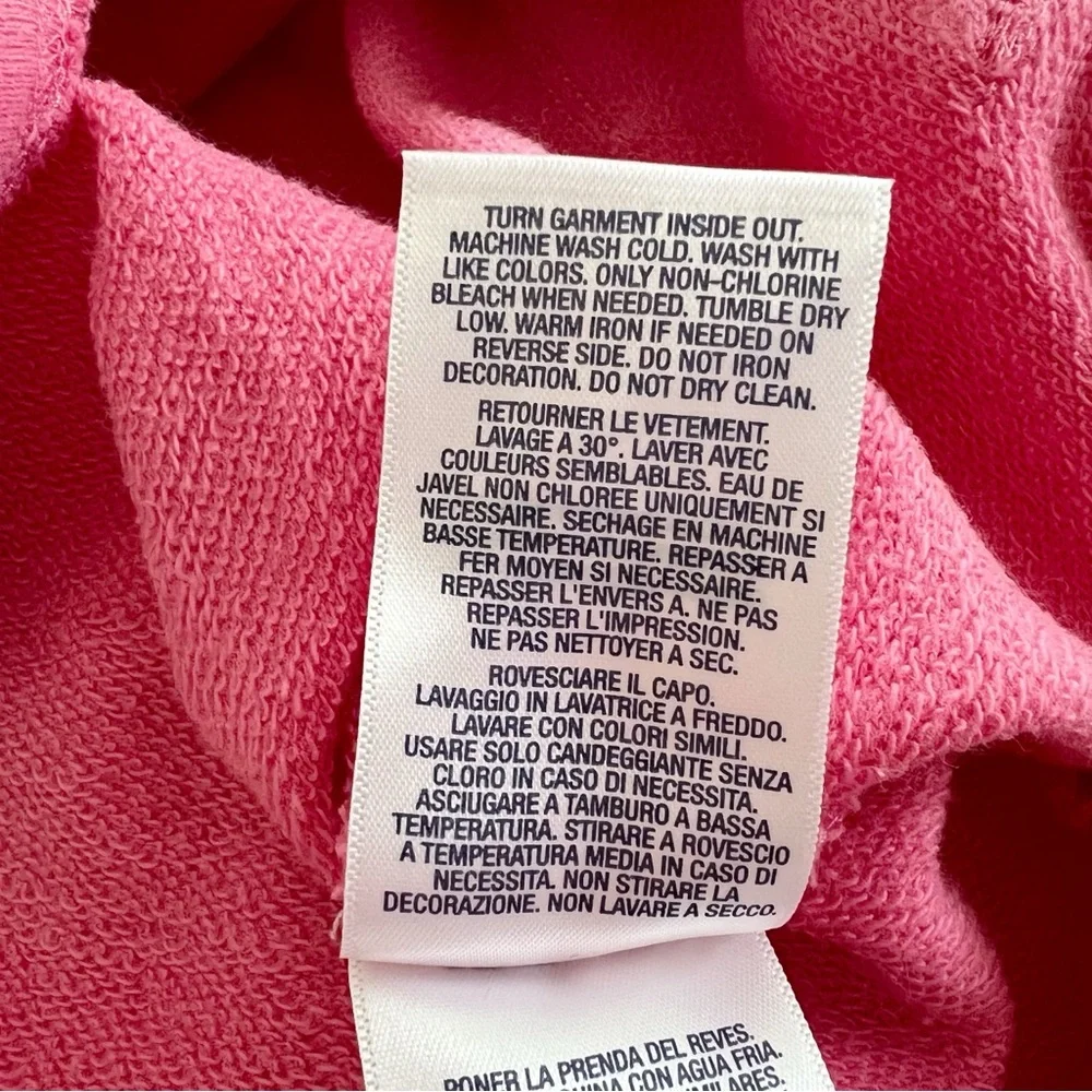 Ralph Lauren Baby Terry Knit Ruffle Sweatshirt Dress In Pink Size 9M